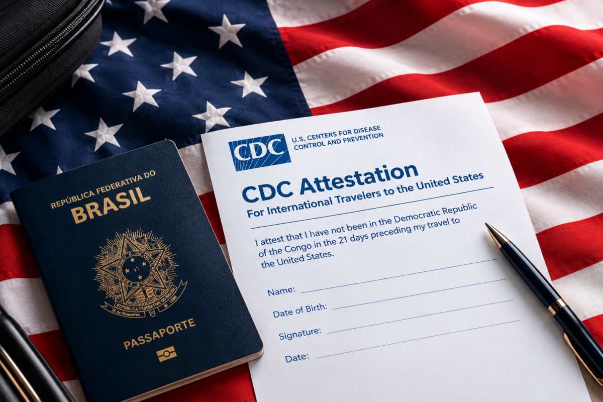 Vai viajar para os Estados Unidos? Nova declaração sanitária será exigida de passageiros internacionais